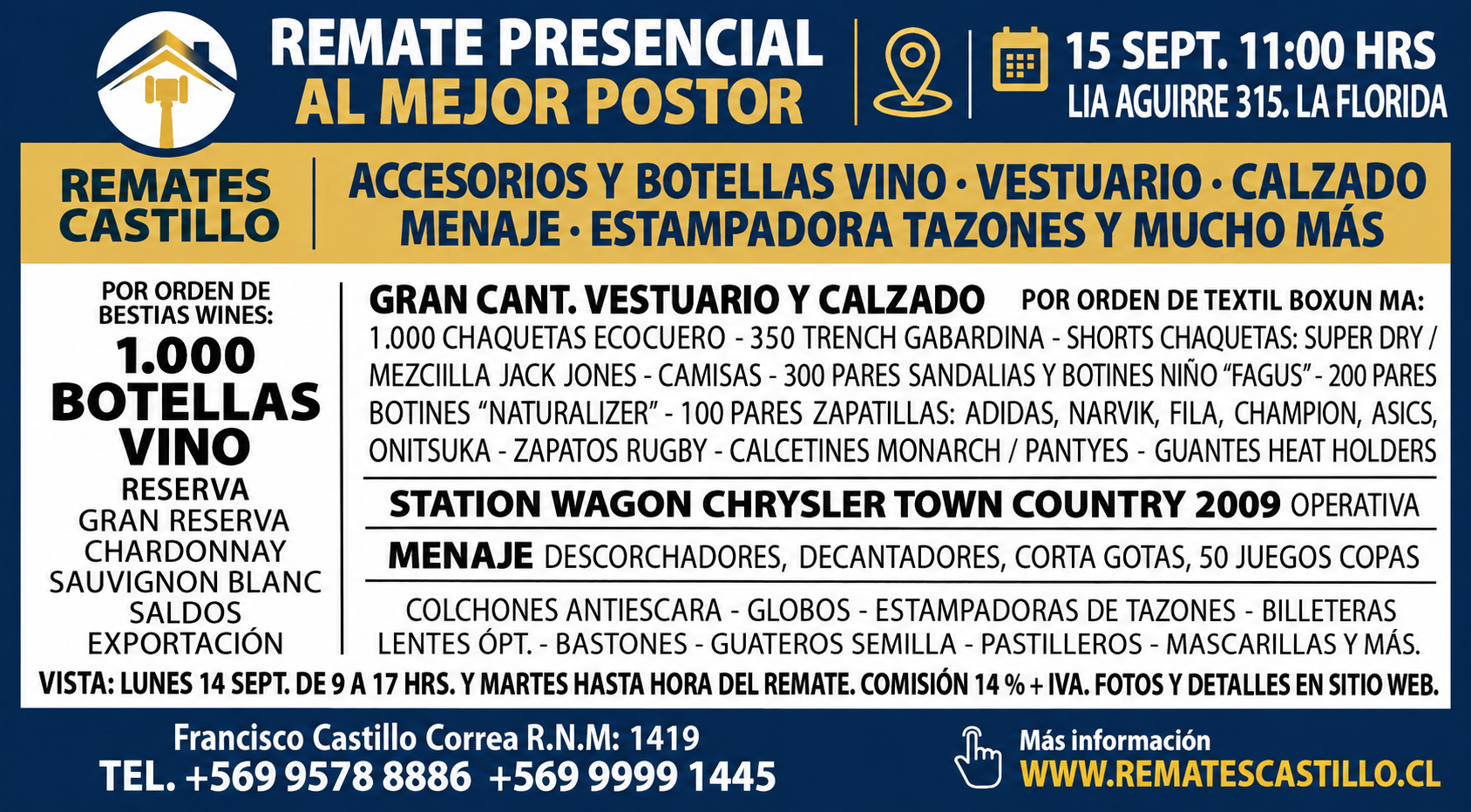 Próximo remate — Remates Castillo